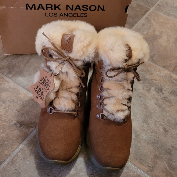 Nib Mark Nason Block-Chalet  Booties size 5.5 - Picture 2 of 9